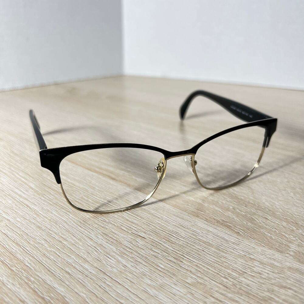 Prada VPR65R QE3-1O1 Eyeglasses FRAMES ONLY Black Gold 53-16-140 Italy